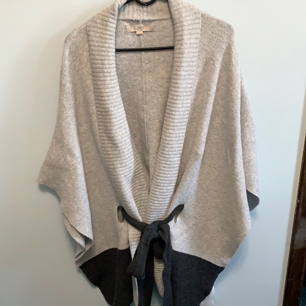 Loft Grey Poncho
